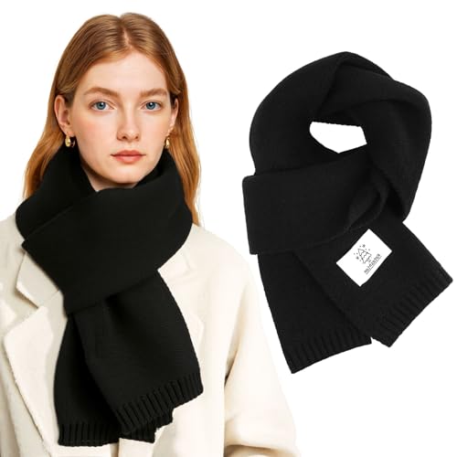 Kotashion Warmer Winterschal für Damen Gestrickt Einfarbig Modischer Schal, Sanft und Atmungsaktiv Reizt die Haut Nicht Leicht und Weich Geschenk für Frauen und Herren