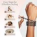 Kitsch Spiral Hair Ties for Women – Hair Ties No Damage, Ponytail Holders for Thick and Thin Hair – Creaseless and Dent-Free Coil, Phone Cord Style - 8pc Set, Brunette