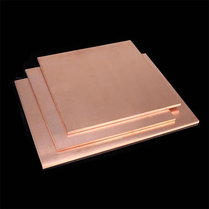 1 Stück Kupferblech, verschiedene Stärken und Größen, 0,1 mm bis 10 mm(100x100mm,0.2mm 10pcs)