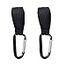 2Pcs Crochets Poussette, Accroche Poussette Sacs Crochet pour Poussettes Accessoire Clip Poussette Universel, Universel, Noir, Pack de 2