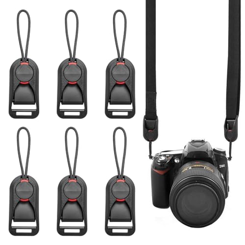 Image of ZORBES 6 Pcs Camera Quick Release Combo Buckle, Anchor Links for Camera Straps, Camera Strap Quick Release Clip Buckle for DSLR, Mirrorless Cameras