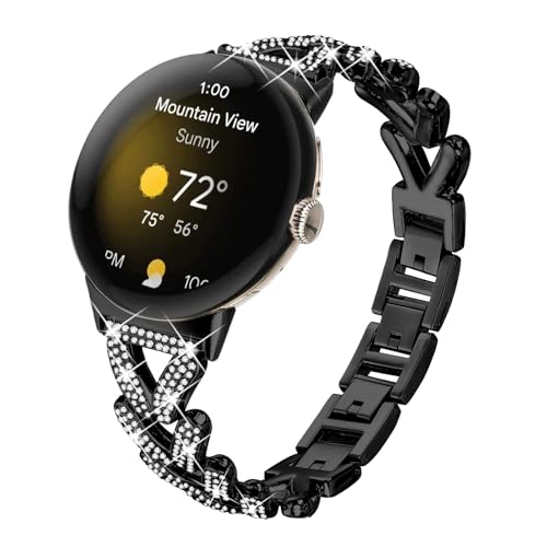 Correa metálica para Google Pixel Watch 41mm negra miniatura 1