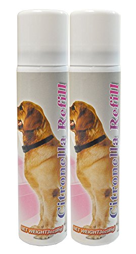 Downtown Pet Supply Citronella Refill Canisters to Control Dog Barking, No Bark, Anti Bark Collar - 3 oz - Two Pack