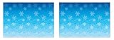 Beistle Snowflake Wall Backdrops, 4’ x 30’, Pack of 2 – Photo Backdrop, Easy to Adhere Wall Covering, Party Decor, Winter Backdrop, Winter Wonderland Snowflakes, Ice Holiday Scene