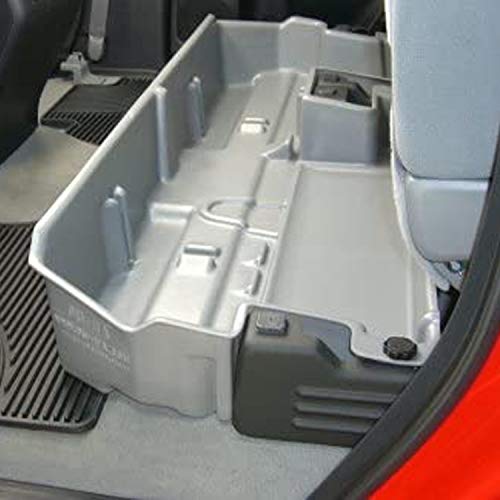 DU-HA Under Seat Storage fits 2007-2021 Toyota Tundra Double Cab without Factory Subwoofer | Black Heavy-Duty Back Seat Organizer | 60051 - Thumbnail 2
