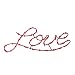 22" Lighted Red "Love" Valentine's Day Window Silhouette Decoration
