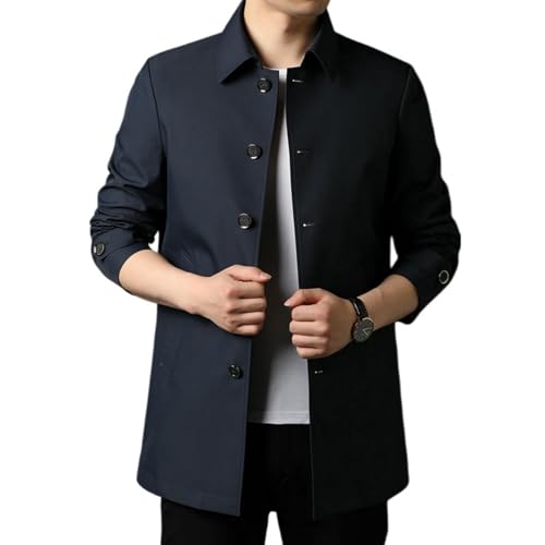 Trench mi-long bleu marine XS pour en finir avec les manteaux printaniers trop grands