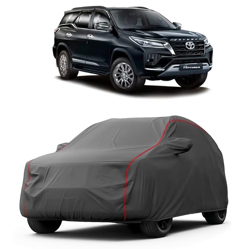 Image of Heavy-Duty Car Cover for Compatible with Toyota Fortuner (2009 to 2025 All Models) Deluxe Car Protection Cover - Waterproof & UV-Resistant All-Season Exterior Protection