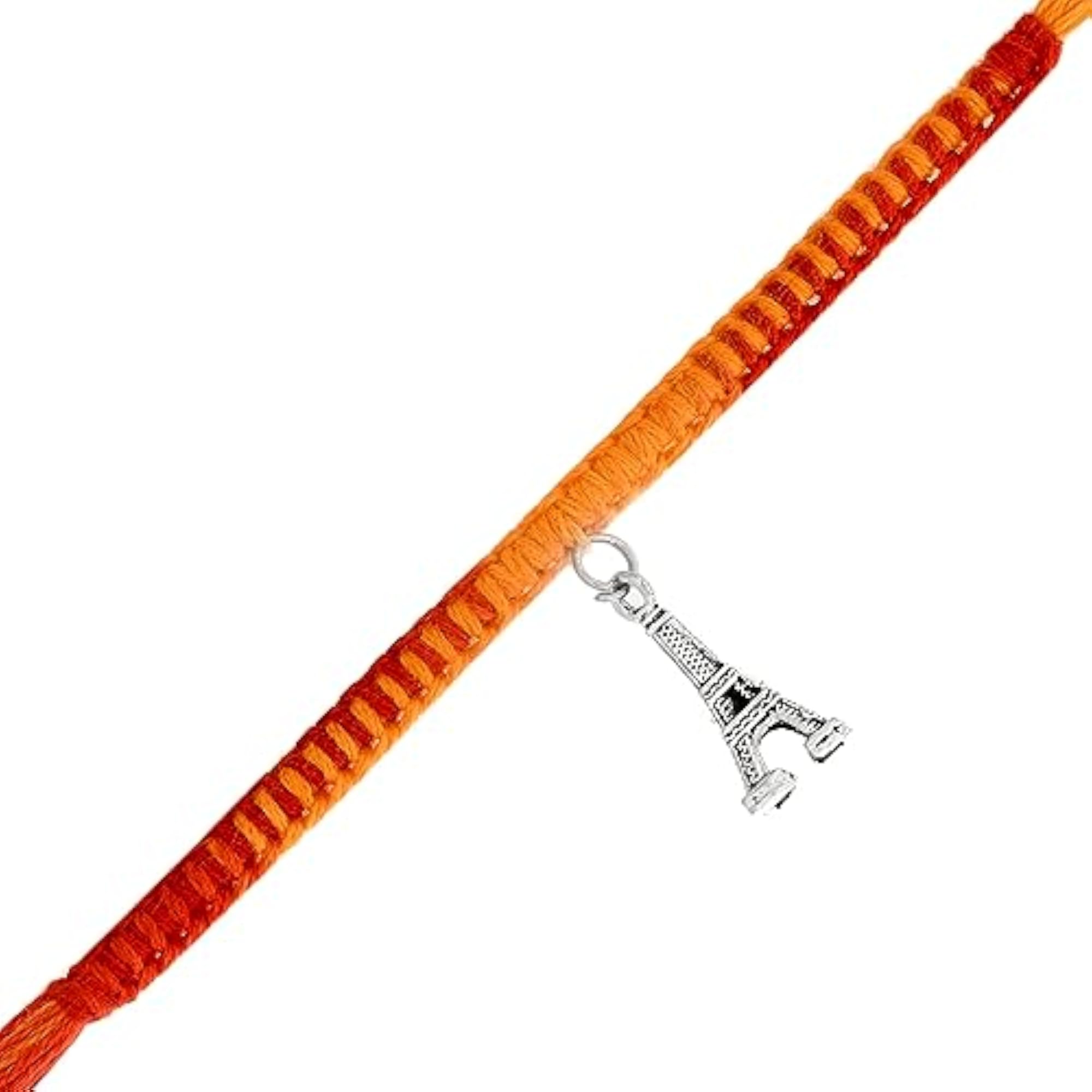 Sterling Silver Plated Designer Rakhi for Brother with Fridge Magnet