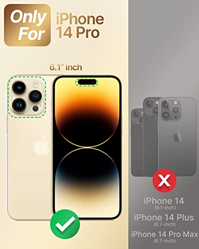 Shields Up For Iphone 14 Pro Case With Camera Cover [Compatible With Magsafe] Magnetic Phone Case With Built-In Stand, Liquid Silicone Shockproof Case For Iphone 14 Pro 6.1 Inch - Stone #TOP1