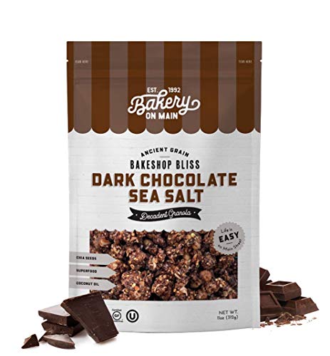 Bakery On Main Decadent Granola, Dark Chocolate Sea Salt – Whole Grain Bakeshop Bliss, Gluten-Free, Non-GMO, 11 Ounce (Pack of 6) - Thumbnail 2