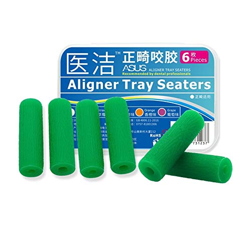 6pcs/set Dentsply Teeth Chew for Patient Tooth Aligner Chewies Aligners Tray (mint)