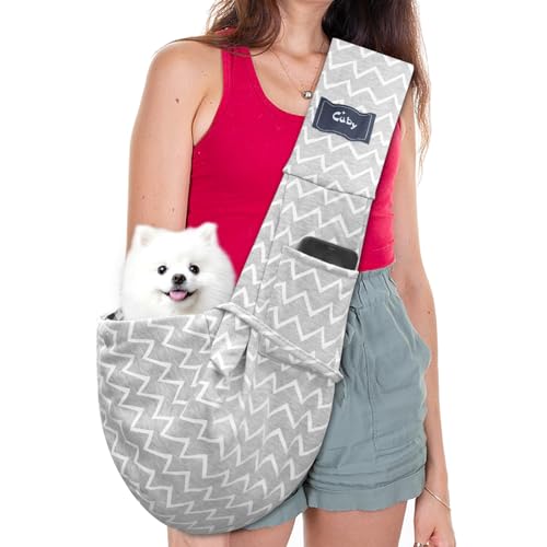 CUBY Dog Sling Carrier for Small-Medium Pets