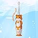 BrushBaby - WildOnes - Kids Rechargeable Electric Toothbrush, Ages 0-10 - Tiger Design with Flashing Lights - DeepClean Bristles for Superior Cleaning - 2 Replacement Brush Heads, 1 USB Cable
