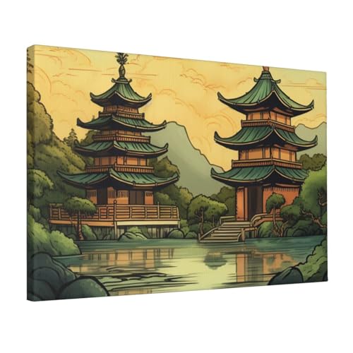Toile murale haute définition avec cadre premium