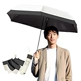 メンズ 日傘 折りたたみ傘 小型 折り畳み傘 6本骨 収納ポーチ付き 完全遮光 折りたたみ バイカラー UPF50+ 紫外線遮断 遮熱 遮光 防風 日焼け防止 暑さ対策 男女兼用 コンパクト 携帯便利 贈り物 ギフト バイカラー 無地 大人用 プレゼント ギフト 男性用傘