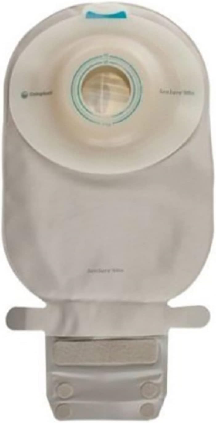 Coloplast 16765 Filtered Ostomy Pouch One-Piece System 11 Inch Length, Trim to Fit - Box of 10 (Transparent, 3/8 to 7/8 Inch Stoma)