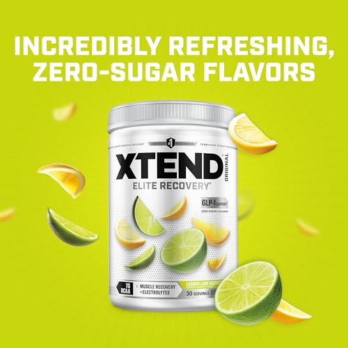 Image of Xtend Original BCAA Powder, 7g BCAAs and 2.5g L-Glutamine for Muscle Recovery Hydration and Lean Muscle, Sugar Free Intra and Post Workout Drink with Electrolytes, Lemon Lime Squeeze, 30 Servings