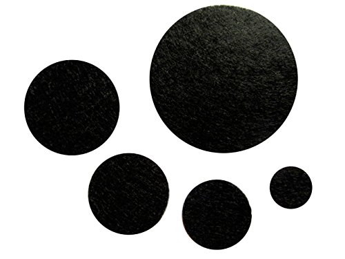 Image of YYCRAFT Adhesive Felt Circles for DIY and Sewing Handcraft Various Package Sizes Wholesale, Die Cut DIY Projects (100 Count:20x of 1 /2 inch,3 /4 inch,1 inch,1.5 inch,2 inch)