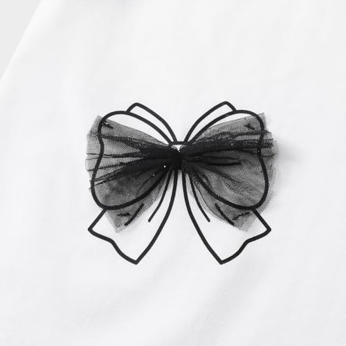 Image of Girls Summer 2 Piece Outfits Big Kids Ruffle Short Sleeve Cute Shorts Sets T Shirts and Shorts Clothing Sets 5-16Y