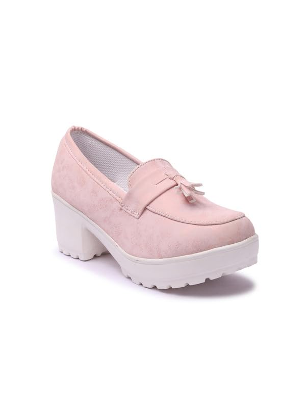 furiozz Casual Block Heel Tassel Detailed Loafers for Women & Girls GNNPPN6-P-picture-29