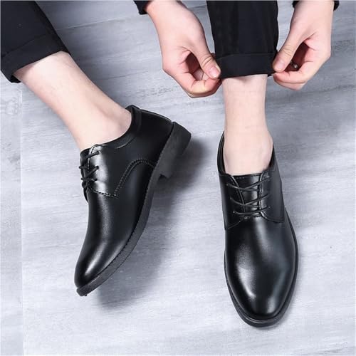 Retro Dress Shoes Mens Patent Leather Lace-Up Soft Bottom Casual Shoes Comfortable Business Oxford Shoes for Men Wedding Daily Activity3