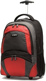 Samsonite Wheeled Backpack, Black/orange, One Size