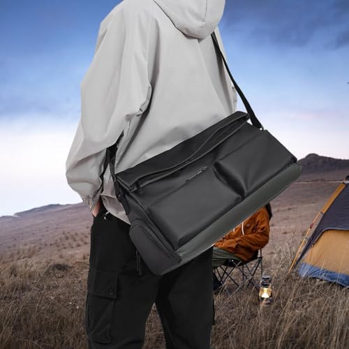 Gym Bag Travel Duffle Bag Water Resistant Lightweight Crossbody Handbag for Travel Swimming Dance Outdoor Fitness, Black3