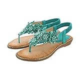 UnoSheng Rhinestone Playa Toe Búho Dulce Clip Sandalias Zapatos Mujeres Sandalias Sandalias De Mujer Zapatos Negro De Las Mujeres, Z4 Verde, 38 EU