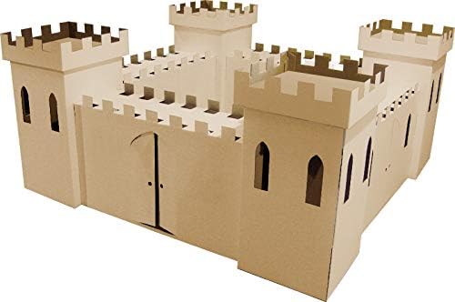 Kid-Eco Cardboard Toy Fort (Brown)