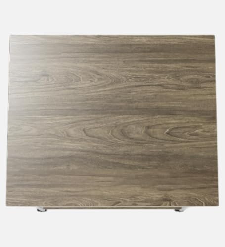 Image of Lakdi The Furniture Modern Mobile Computer Desk for Office - Rolling Small Space Workstation with Pull-Out Keyboard Tray, CPU Storage Shelf, and Locking Wheels - Grey Wood Grain Finish - 121534312