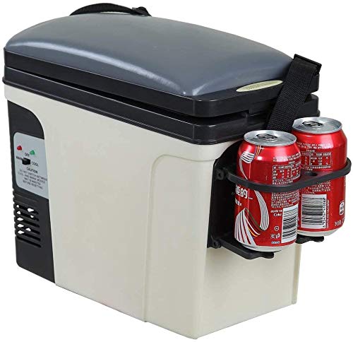 SMETA 6L Mini Fridge AC/DC Compact Cooler and Warmer for Home and Travel-Great for Bedroom, Office, Car, Dorm-Skincare, Breast Milk, Foods Fridge