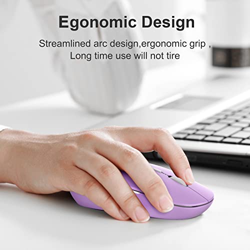 Wireless-Mouse-24G-Optical-Cordless-Mouse-with-USB-Receiver-Ultra-Silent-Ergonomic-LED-Mouse-AA-Battery-Used-Computer-Mouse-for-PC-Laptop-Desktop-MacBook-Windows-Purple