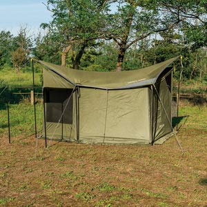 ユニフレーム REVOタープ Solo ウォールセット カーキグリーン　ポール付 REVOタープ＜solo＞ウォールセット カーキグリーン（2020年限定