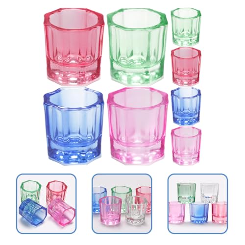8pz Vasos de Vidrio para Nail Art Manicura Profesional miniatura 7