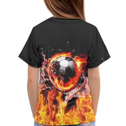 Image of JEOCODY Boys Girls Graphic Tees Funny 3D Printed Short Sleeve T-Shirts 3-16T