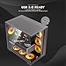 darkFlash C280 E-ATX Full-Tower PC Gaming Case, 7×ARGB Fans Included, 270° Tempered Glass,Reverse Connection Motherboard Compatible, Supports RTX 5090 up to 420mm, 360mm Radiator Support，Black