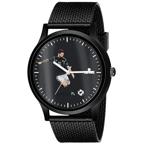 AROA Watch New Watch for Lionel Messi Argentina Black Jersy Model : 390 Men Black Metal Type Rubber Analog Watch Black Dial for Men Stylish Watch for Boys (B0C397L8KZ) Amazon Price History, Amazon Price Tracker