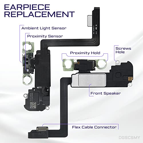 Image of for iPhone 11 Pro Max Ear Speaker Earpiece Replacement Repair Kit | Earspeaker Ear Piece with Ambient Light Sensor Proximity Sensor Assembly with Repair Fix Tools Kit 11Promax A2161 A2220 A2218