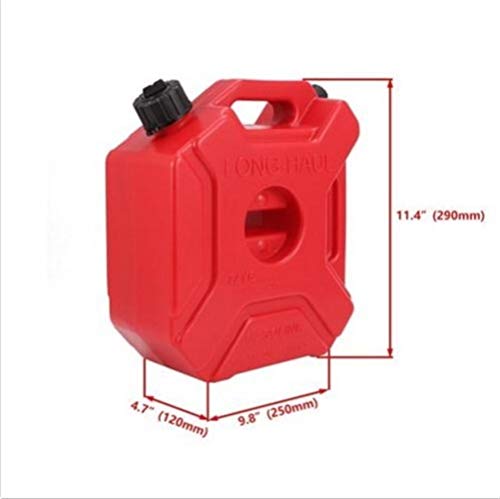 Fuel tank New Portable Cans Gas Fuel Tank Spare Plastic Petrol Tanks Mount Motorcycle Jerry Can Gasoline Oil Container Fuel-jugs For storing oil (Color : With Bracket Lock)