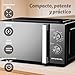 Imagen de Microondas con grill Grunkel MWG-20ESPEJO de 20 litros y 700w con funcion grill 800w
