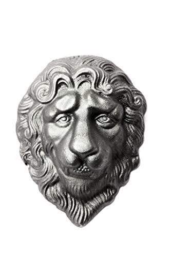 UHRIG ® Cabeza de león de hierro fundido antiguo, nostálgica decoración de pared vintage para casa y jardín Cover