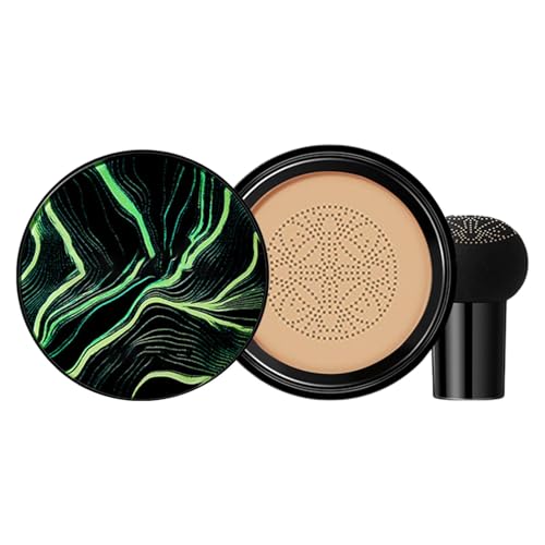 Gihioue Coussin D'air À Tête De Champignon, Crème CC Hydratante, Coussin D'air Au Miel Et Au Pin, Correcteur Imperméable, Tête De Champignon, Crème BB Longue Durée Pour Le Maquillage