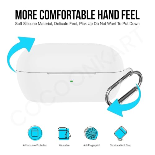 Image of Soft Silicone Case Cover for Sonyy WF-C710N | C710NSA -White