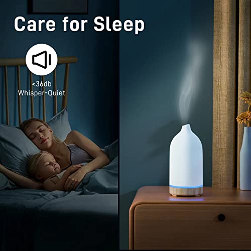 Ceramic Diffuser,Stone Essential Oil Diffuser, Ultrasonic Aromatherapy Diffusers,Essential Oils For Defusers For Home/Bedroom (100Ml). #TOP2