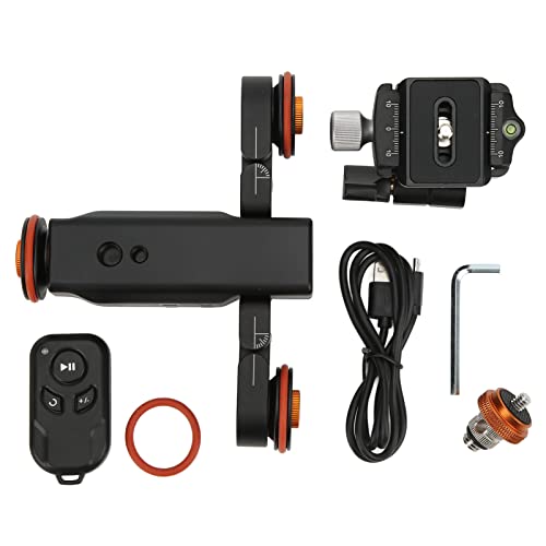 Image of L4X Electric Autodolly Track Slider with Ball Head Remote 3 Speed for Camera Black Aluminum Alloy