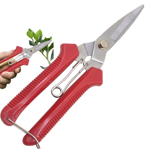 Tijeras de Jardinería | Recortadoras de Plantas de Interior Resistentes | Podadoras de Jardín Ergonómicas Antioxido, Tijeras de Precisión para Bonsáis y Setos