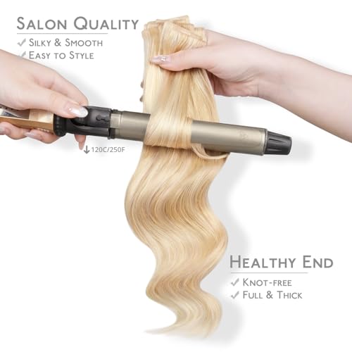 Image of WENNALIFE Invisi Edge Tape in Hair Extensions Human Hair | 24 Inch 50g 20pcs Dirty Blonde Highlighted Bleach Blonde Invisi Remy Hair tensions Seamless Injected Tape Ins Straight