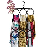 KLEAFS - Handmade Scarf Hangers for Closet with Swivel Hook, Space-Saving Scarf Organizer, Hanger fo