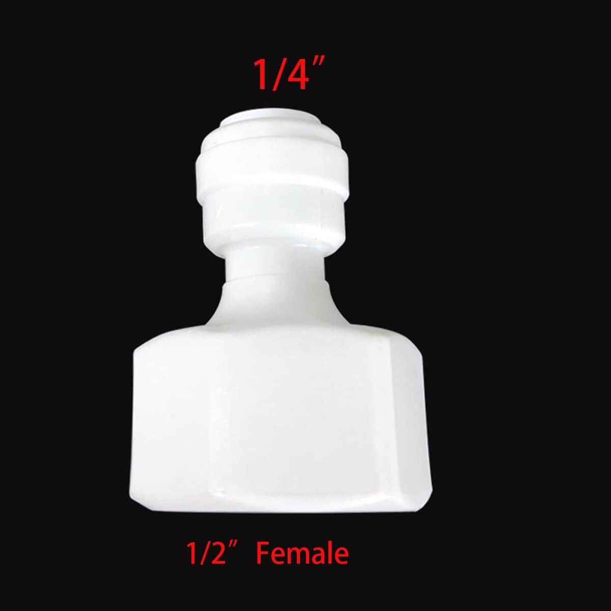 Faucet Adapter Fitting Connections Parts for Water Filters/Reverse Osmosis RO Systems(1/2 NPT Female x 1/4 OD Tube,10 Pack)